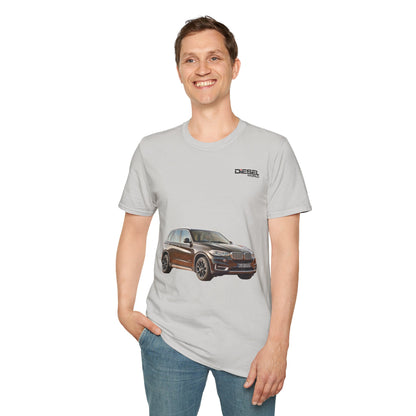 Diesel World XDrive Diesel Power Unisex Softstyle Ice Grey T-Shirt