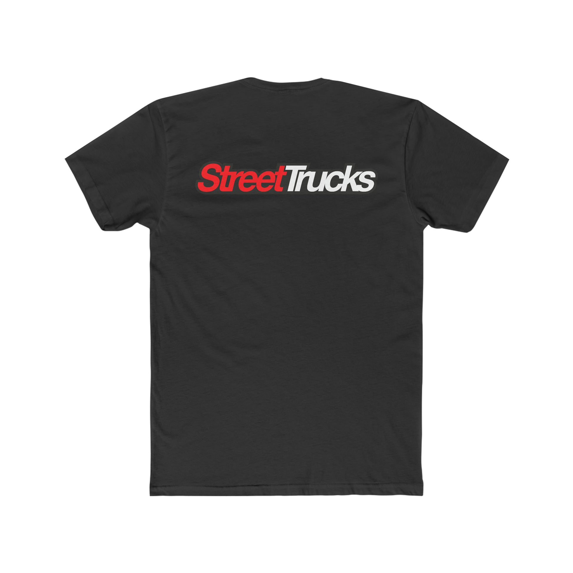 Street Trucks Men's Cotton Crew Solid Black Tee