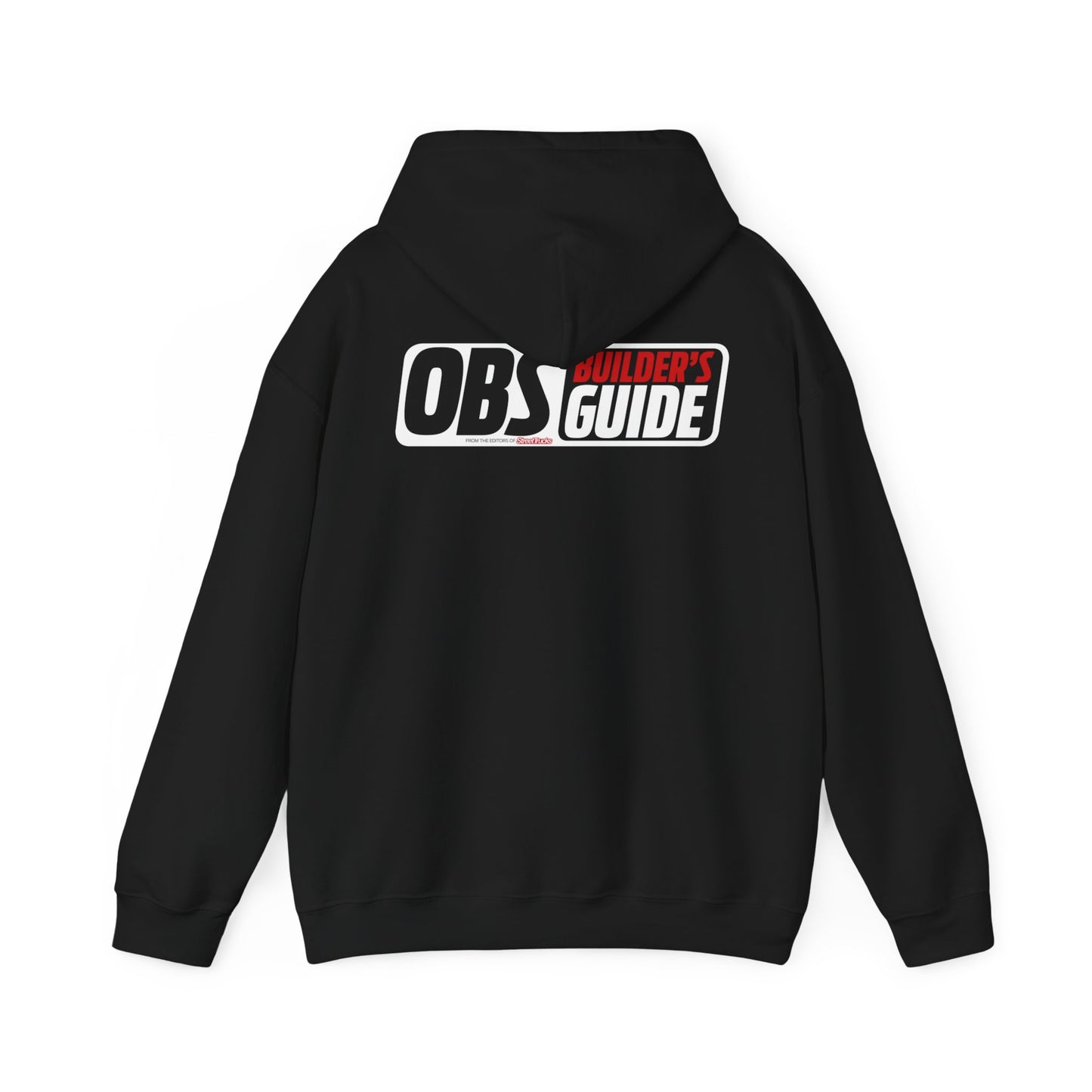 OBS Builder's Guide Hoodie Heavy Blend™ Black Hooded Sweatshirt