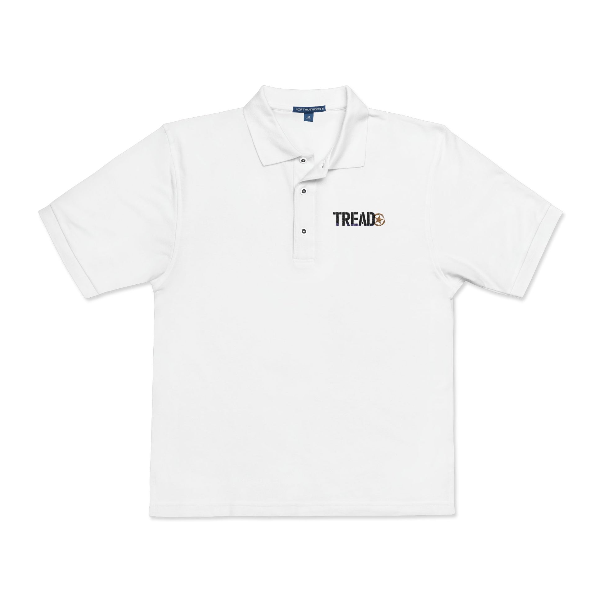 Tread Embroidered Unisex Polo Shirt - Casual and Stylish Wear