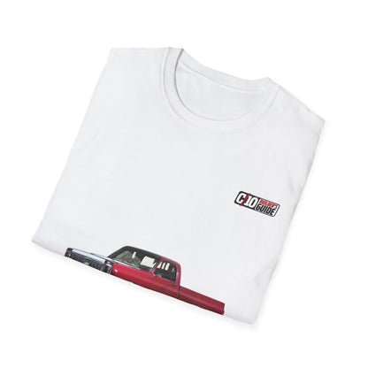 1973 Chevy C10 Unisex Softstyle White Tee