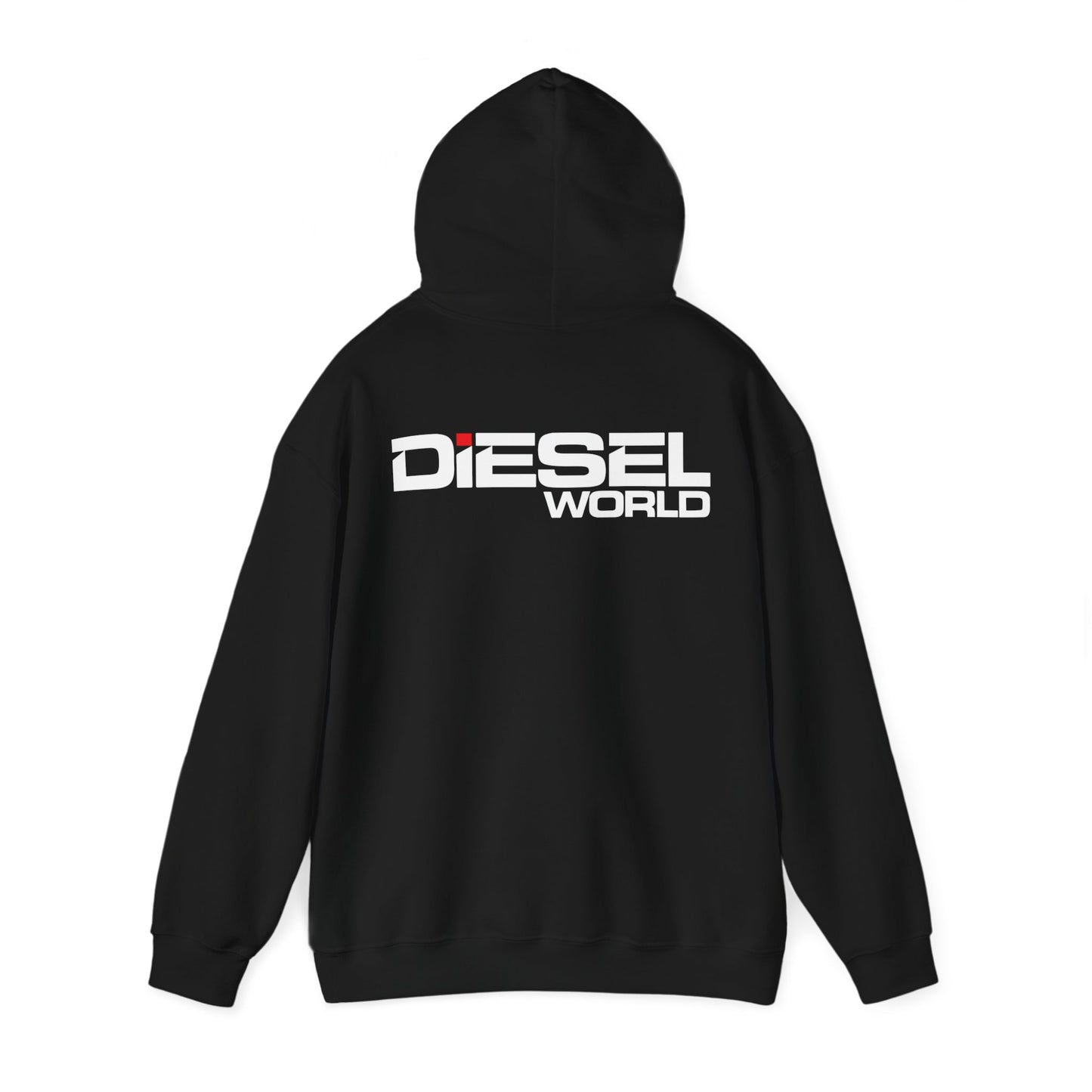 Diesel World Unisex Heavy Blend™ Black Hooded Sweatshirt