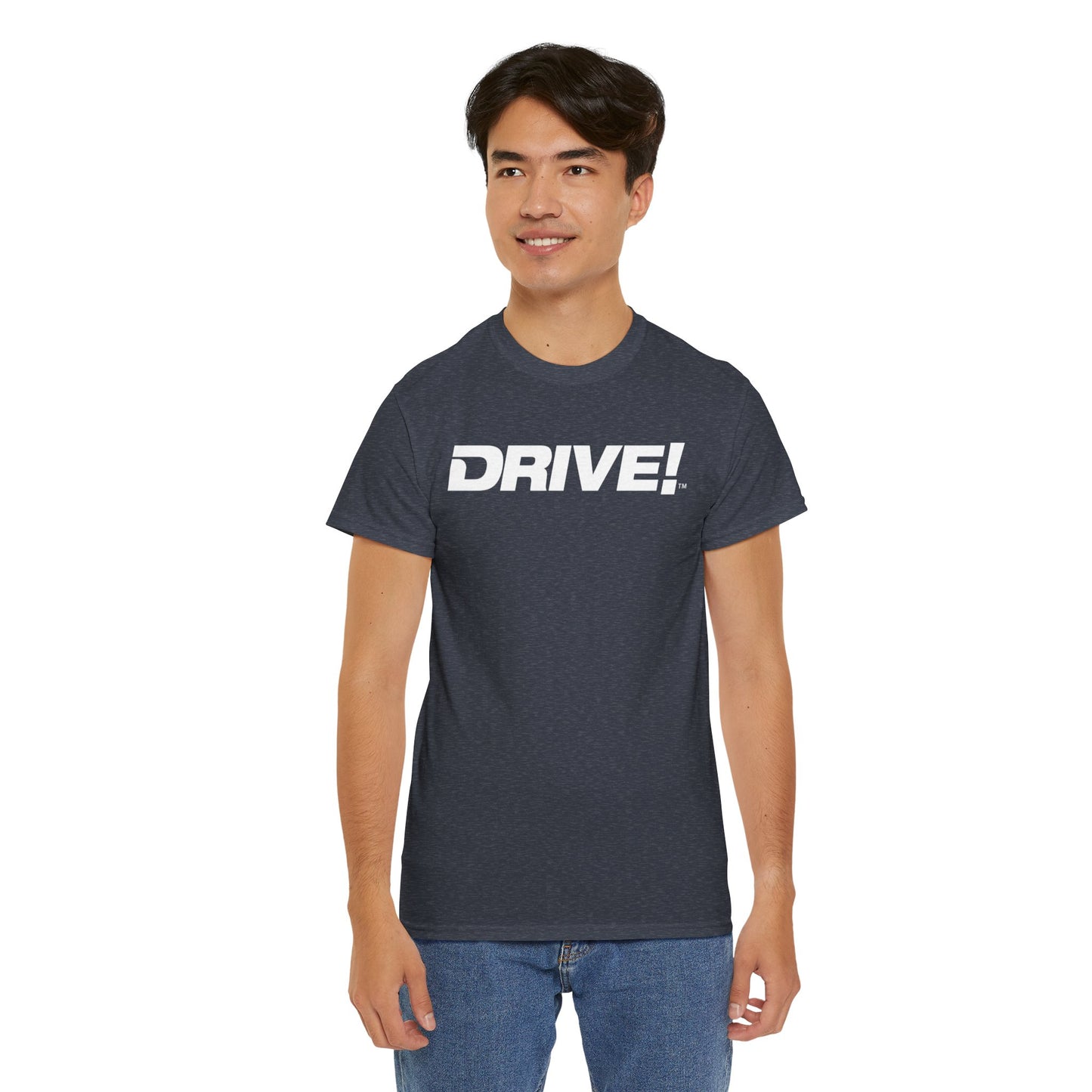 Drive Magazine Unisex Cotton Heather Navy T-Shirt