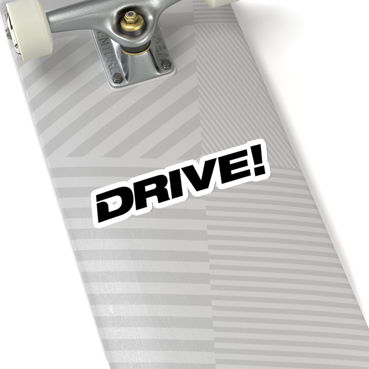 Drive Magazine White Vinyl Kiss-Cut Stickers