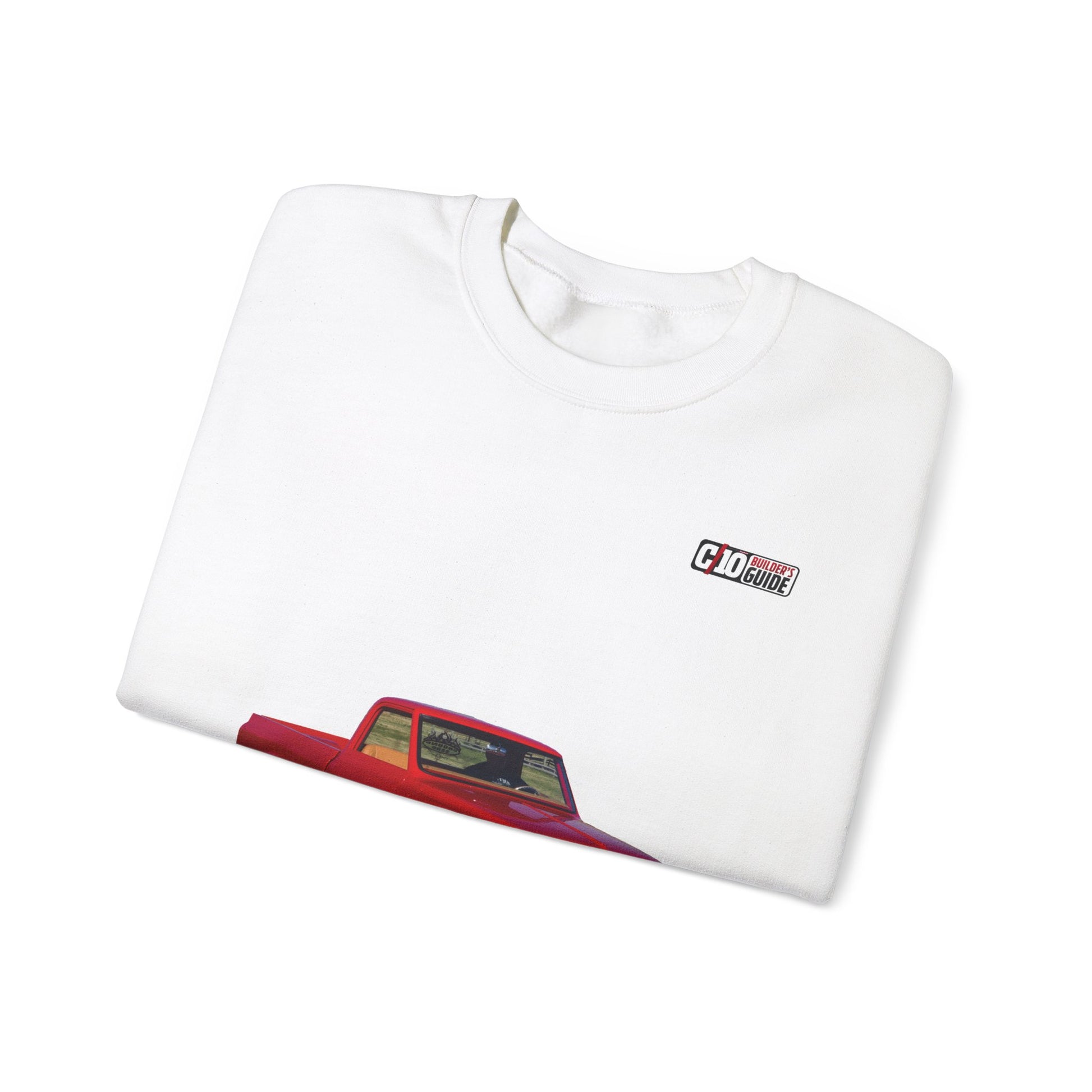 C10 Wheel & Tire Shoutout Unisex Heavy Blend™ White Crewneck Sweatshirt