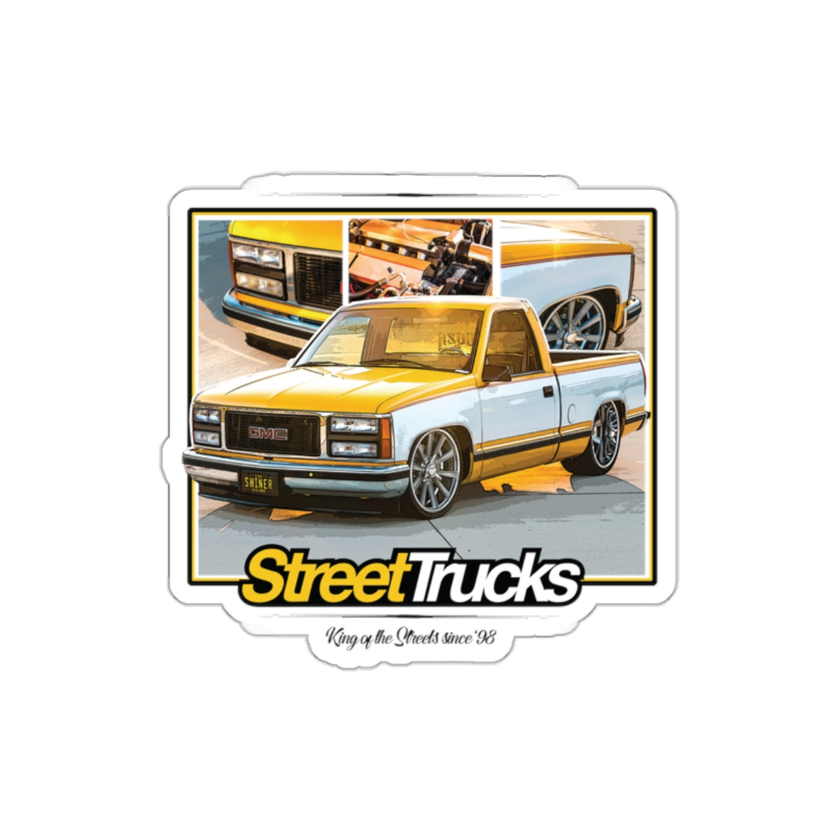Street Trucks Die-Cut Stickers - Automotive Enthusiast Design