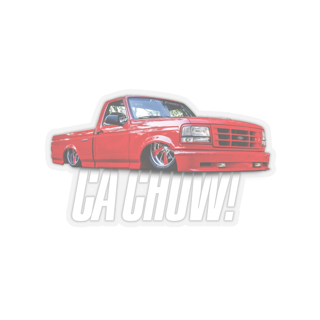 Ca Chow Vinyl Transparent Kiss-Cut Sticker