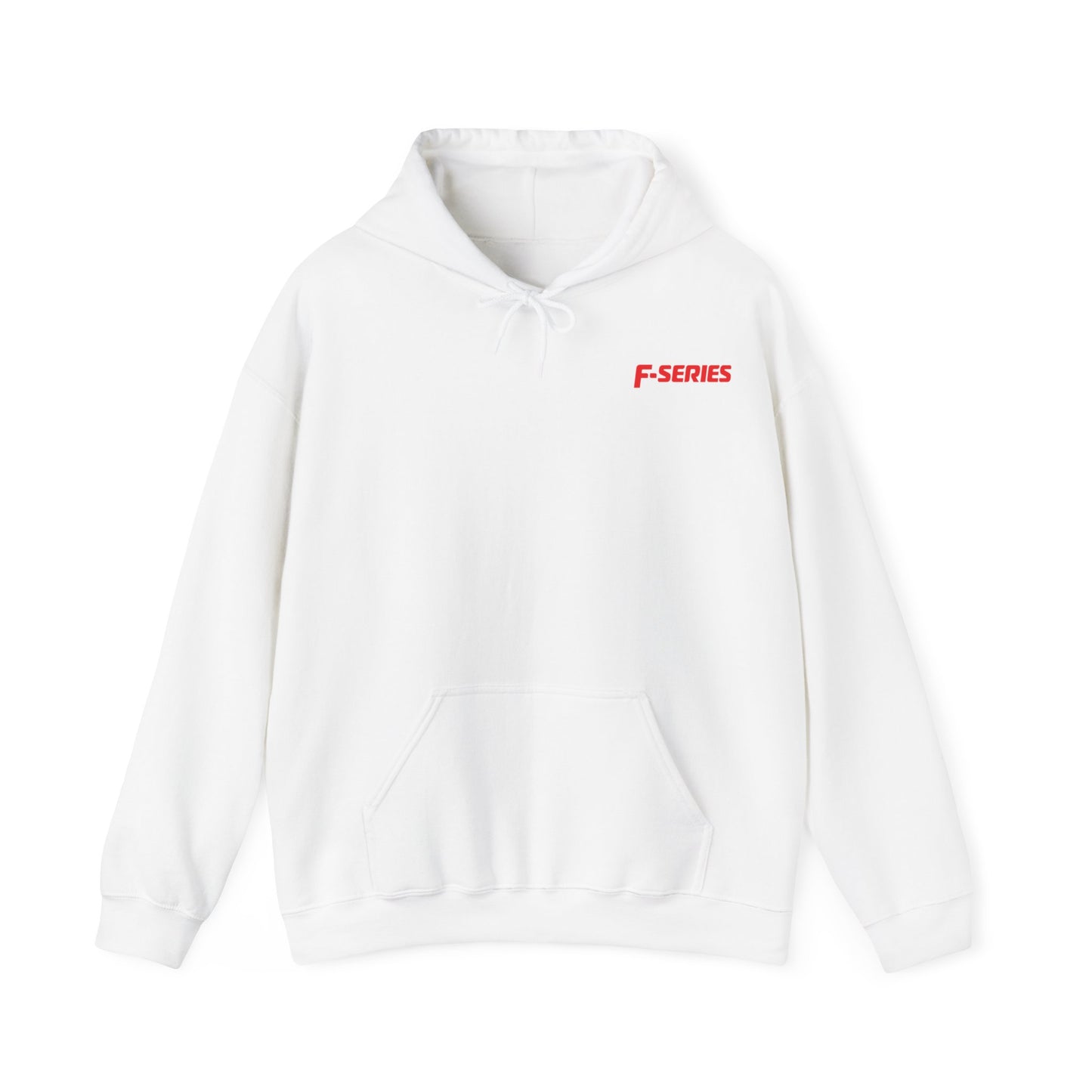 F-Series Unisex Heavy Blend™ White Hooded Sweatshirt