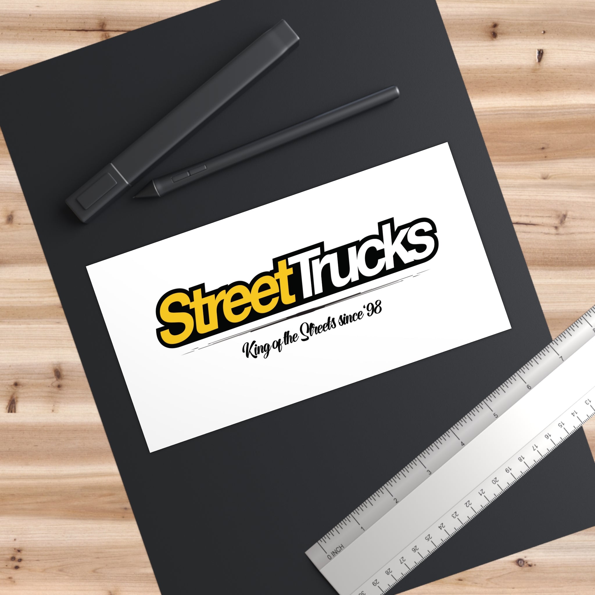 Street Trucks Bumper Sticker - King of the Streets Since '98 - Perfect for Truck Enthusiasts