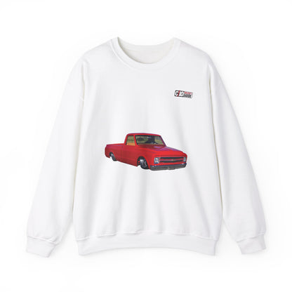 C10 Wheel & Tire Shoutout Unisex White Crewneck Sweatshirt