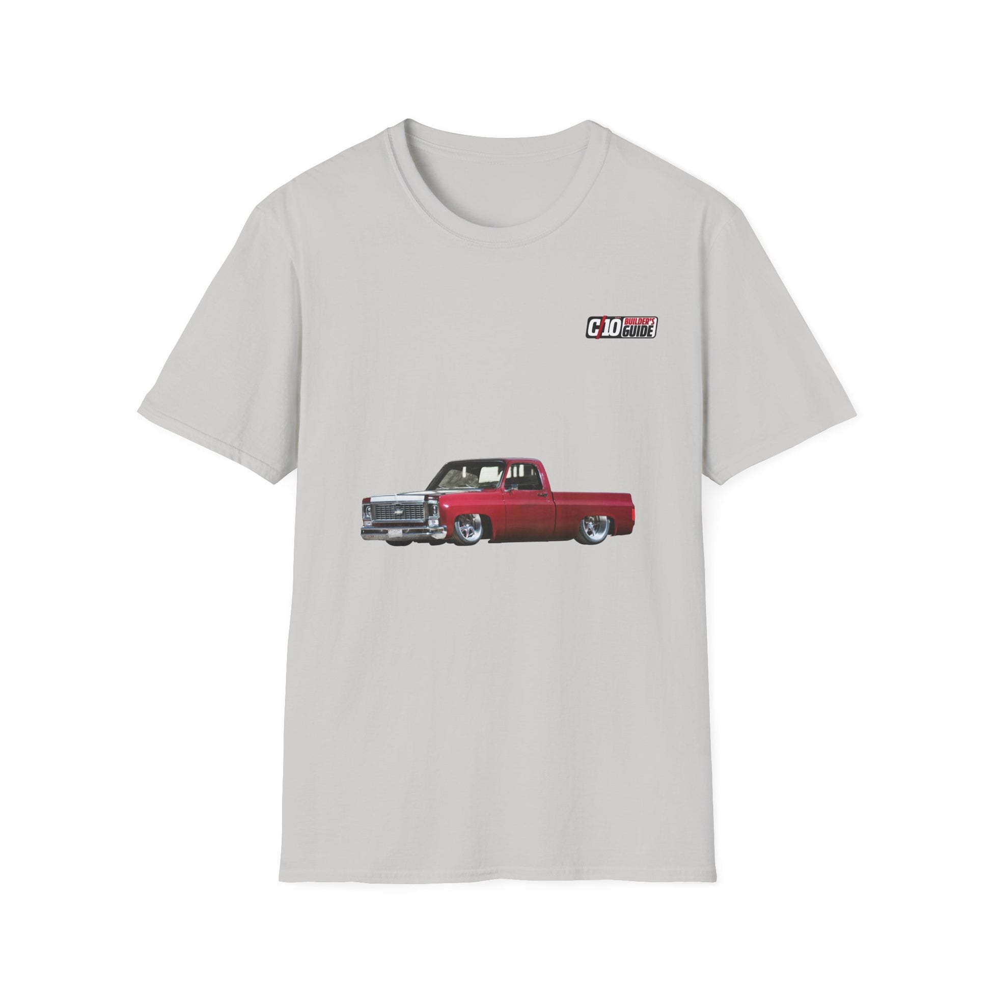 1973 Chevy C10 Unisex Softstyle Ice Grey T-Shirt