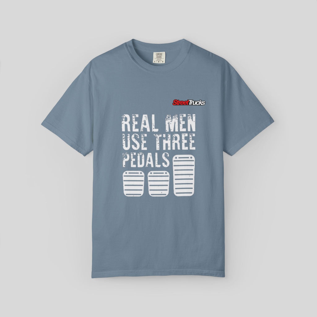 Street Trucks Real Men Use Three Pedals T-shirt