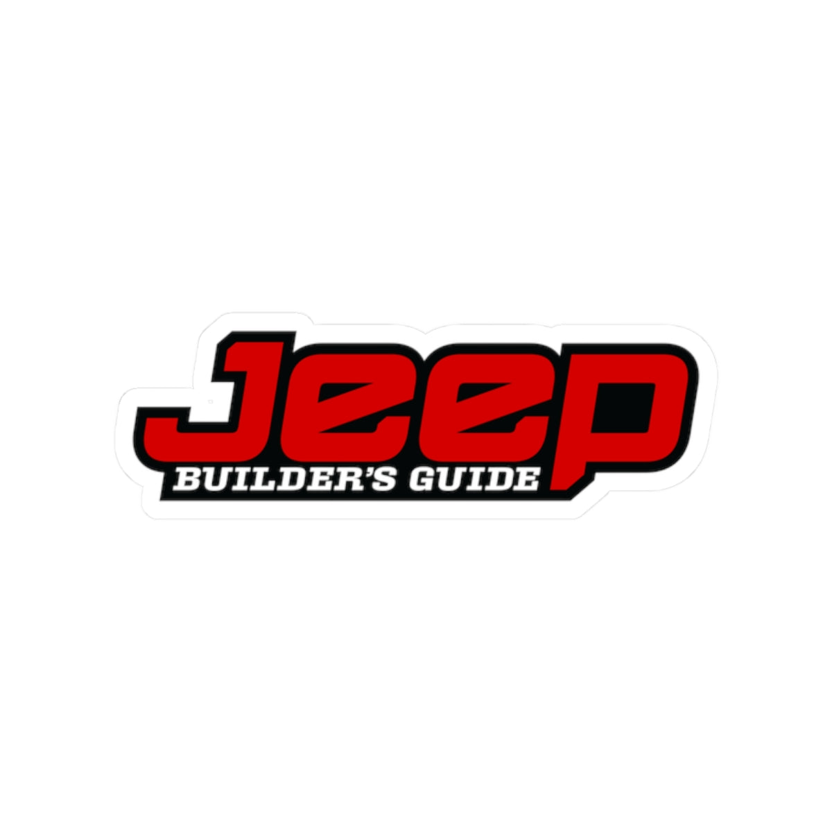 Jeep Builder's Guide Kiss-Cut Stickers