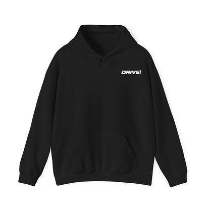 Drive Magazine Hoodie - Unisex Black Hooded Sweatshirt